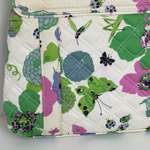 Vera Bradley Handbag Limited Edition Spring Butterfly Floral Nicole Sateen - Picture 6 of 8